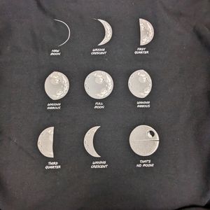 Star Wars Death Star That's No Moon Black Hoodie XL